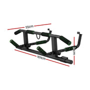 Multi-Grip Pull Up Bar Doorway Chin Up Horizontal Bar Home Gym Workout 101cm Length PUB-A-5006A-BK