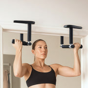 Everfit Pull Up Bar Chin Up Grips Foldable Doorway Gym Portable Black PUB-A-5011A-BK