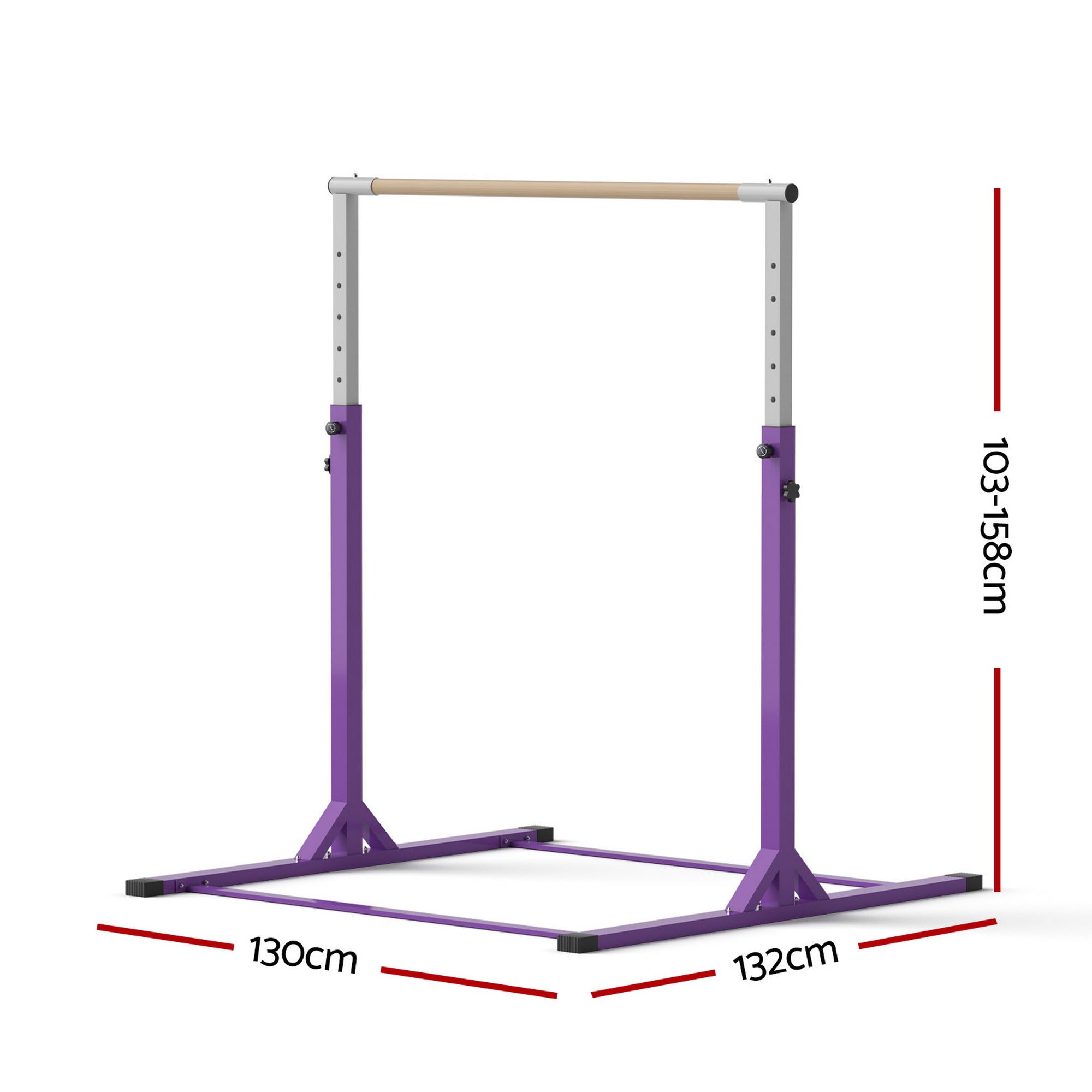 Everfit Kids Gymnastics Bar Pull Up Station Monkey Bar Adjustable Indoor Garden PUB-A-KID-PP