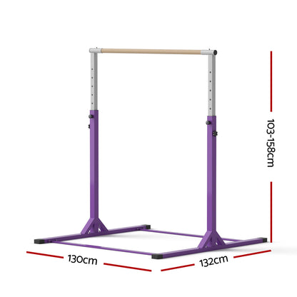 Everfit Kids Gymnastics Bar Pull Up Station Monkey Bar Adjustable Indoor Garden PUB-A-KID-PP