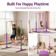 Everfit Kids Gymnastics Bar Pull Up Station Monkey Bar Adjustable Indoor Garden PUB-A-KID-PP