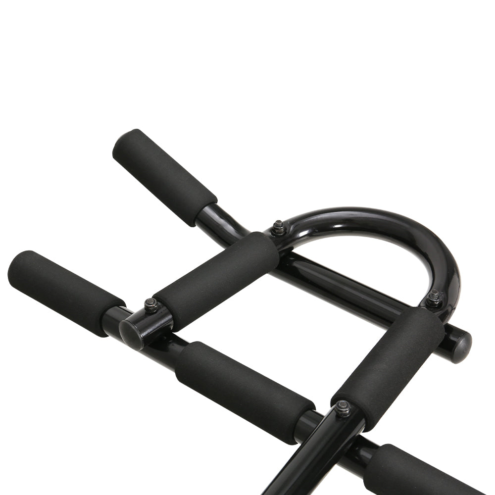 Everfit Pull Up Bar 104CM Doorway Chin Up Horizontal Bar Gym PUB-A-L-BK