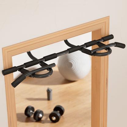 Everfit Pull Up Bar 104CM Doorway Chin Up Horizontal Bar Gym PUB-A-L-BK