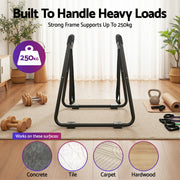 Everfit Dip Station Parallel Bars Heavy Duty Home Gym Stand Calisthenics Black PUB-A-SH01-BK