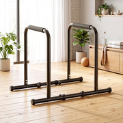Everfit Dip Station Parallette Bars Home Gym Workout Stand Black
