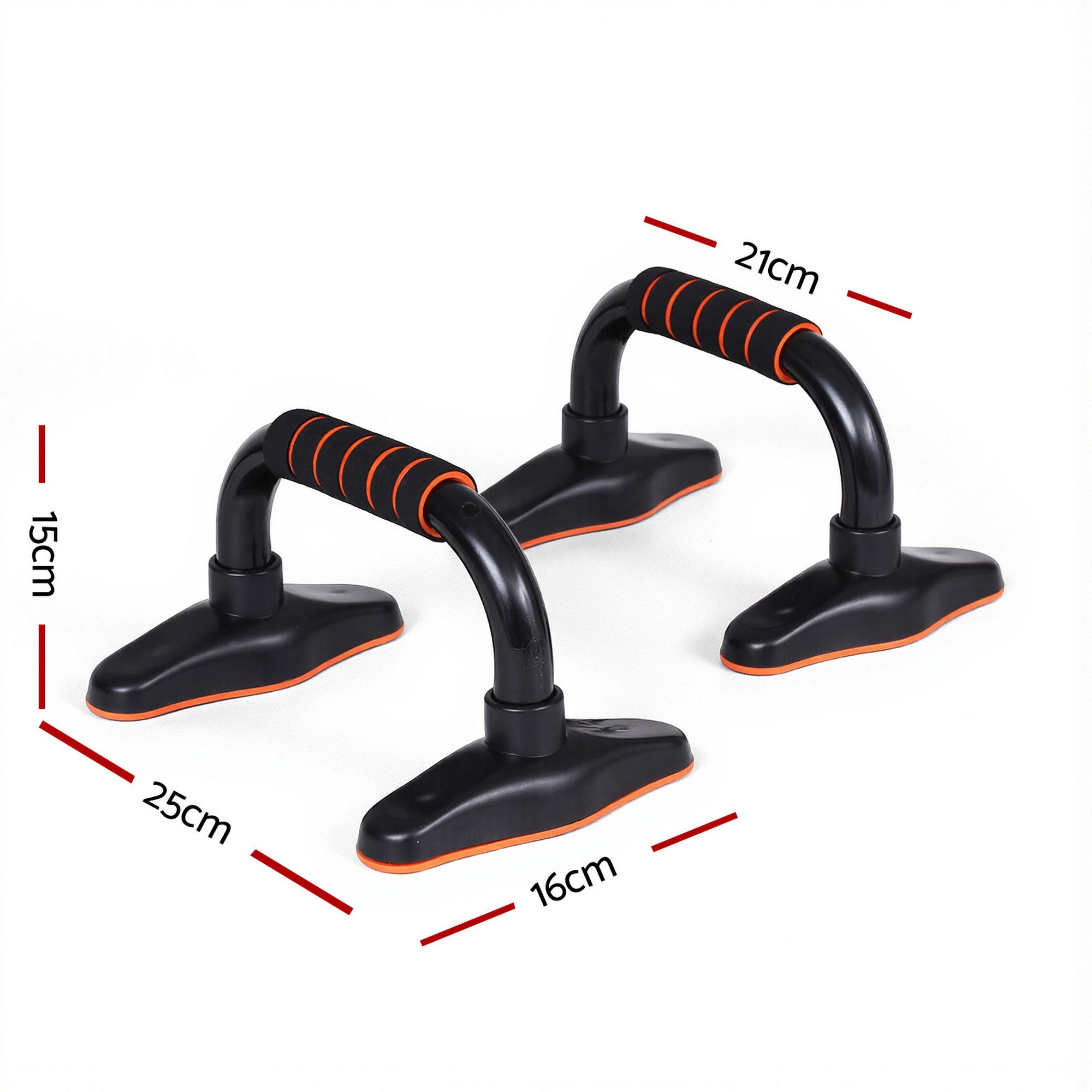 Everfit Push Up Bars Stands Parallel Handles Home Gym Fitness Strength Training PUB-A-SH03-BK