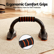 Everfit Push Up Bars Stands Parallel Handles Home Gym Fitness Strength Training PUB-A-SH03-BK