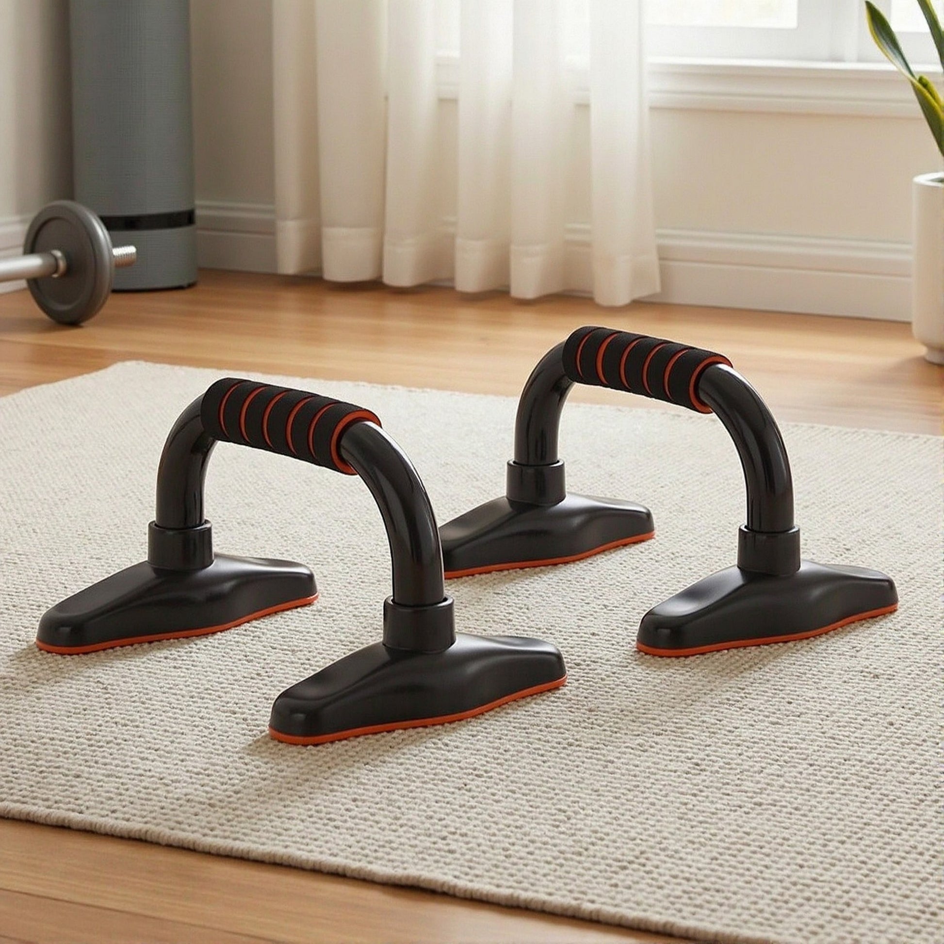 Everfit Push Up Bars Stands Parallel Handles Home Gym Fitness Strength Training PUB-A-SH03-BK