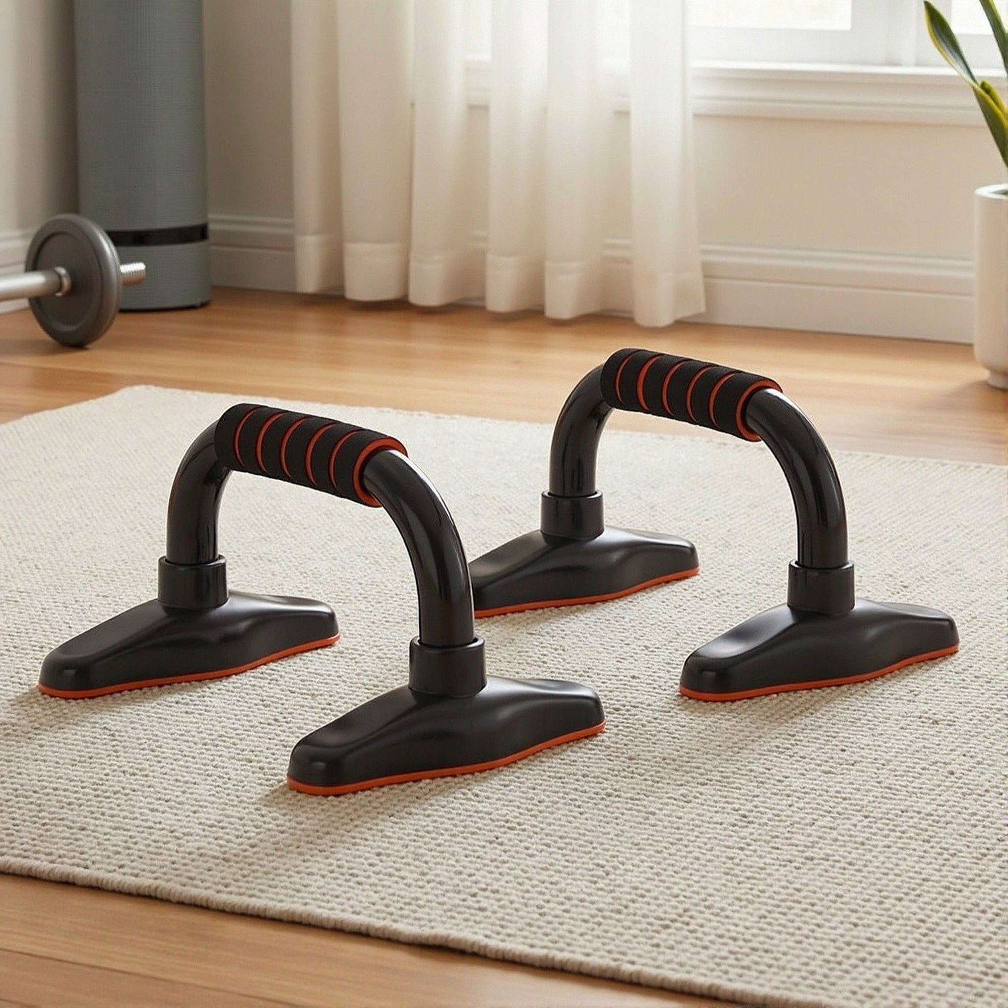 Everfit Push Up Bars Stands Parallel Handles Home Gym Fitness Strength Training PUB-A-SH03-BK