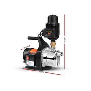 Giantz Garden Water Pump 1500W Max. High Pressure Tank Rain Farm Irrigation Black PUMP-GARDEN-1500-TPC