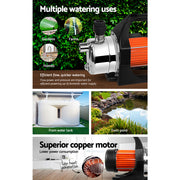 Giantz Garden Water Pump High Pressure 800W Max Tank Rain Farm Irrigation House PUMP-GARDEN-800