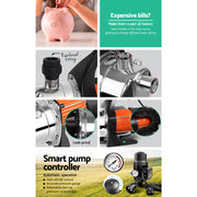 Giantz Garden Water Pump High Pressure 800W Max. Tank Rain Farm Irrigation House Black PUMP-GARDEN-800-TPC