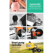 Giantz Garden Water Jet Pump High Pressure 800W Max. Tank Rain Farm Irrigation Yellow PUMP-GARDEN-800-YEL
