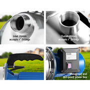 Giantz Garden Water Jet Pump High Pressure 1100W Tank Rain Farm Irrigation House PUMP-JET-2300