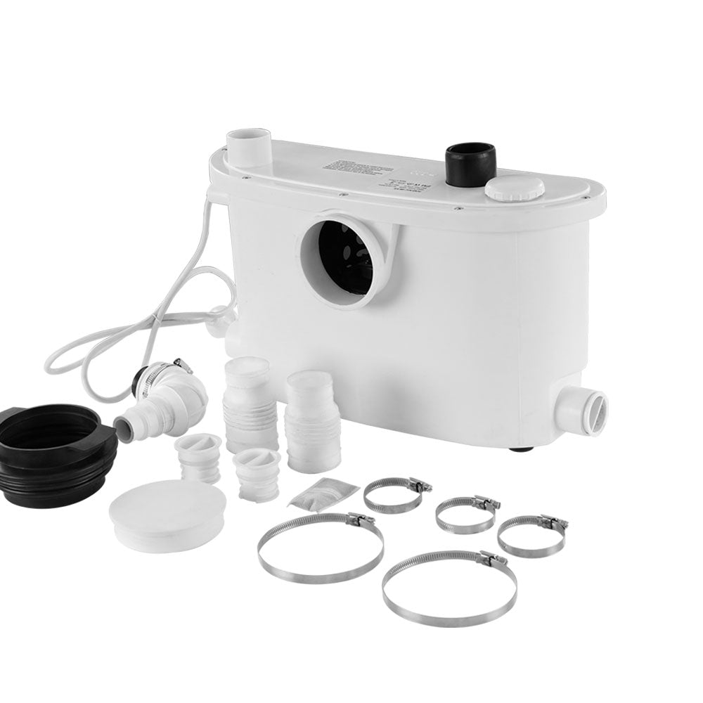 Giantz Macerator Sewerage Pump Waste Water Marine Toilet Disposal Unit Clean PUMP-MAC-400-WH