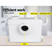 Giantz Macerator Sewerage Pump Waste Water Marine Toilet Disposal Unit Laundry PUMP-MAC-600