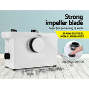 Giantz Macerator Sewerage Pump Waste Water Marine Toilet Disposal Laundry Unit PUMP-MAC-600-WH