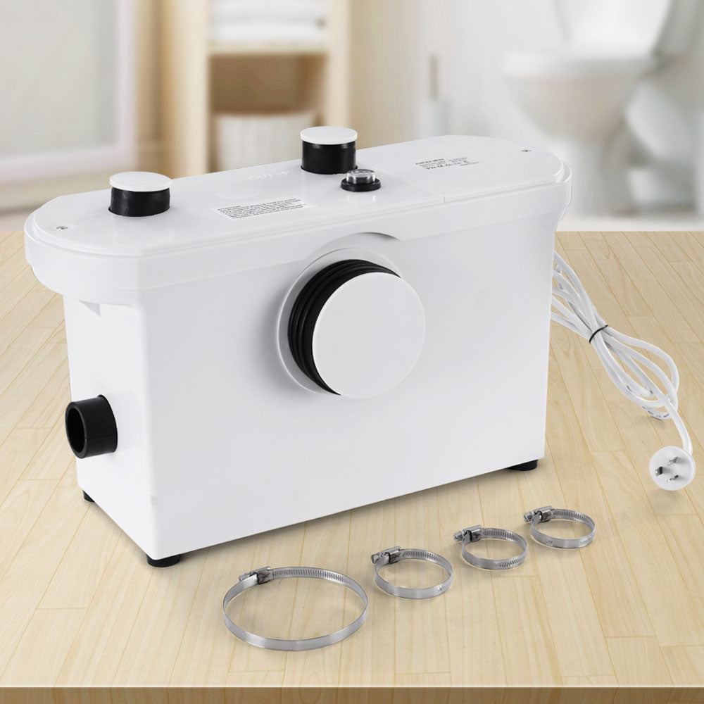 Giantz Macerator Sewerage Pump Waste Water Marine Toilet Disposal Laundry Unit PUMP-MAC-600-WH