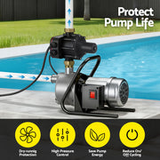 GIANTZ Digital Water Pump Controller 16A 1.5kW Max High Power Pressure Switch Adjustable 10Bar IP65 PUMP-PC-2M-BK