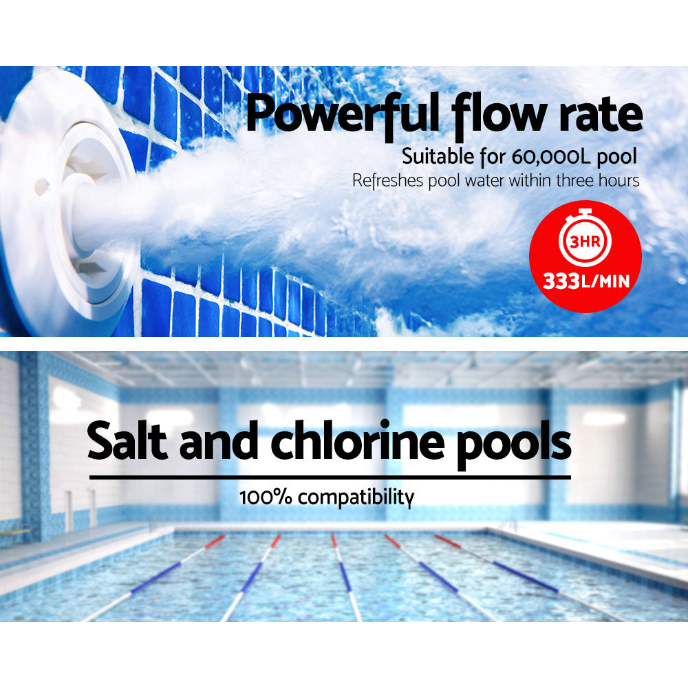 Giantz Pool Pump Swimming Pump Water 1200W Max. 1.6HP Electric Circulation Spa Filter PUMP-POOL-MAX1200