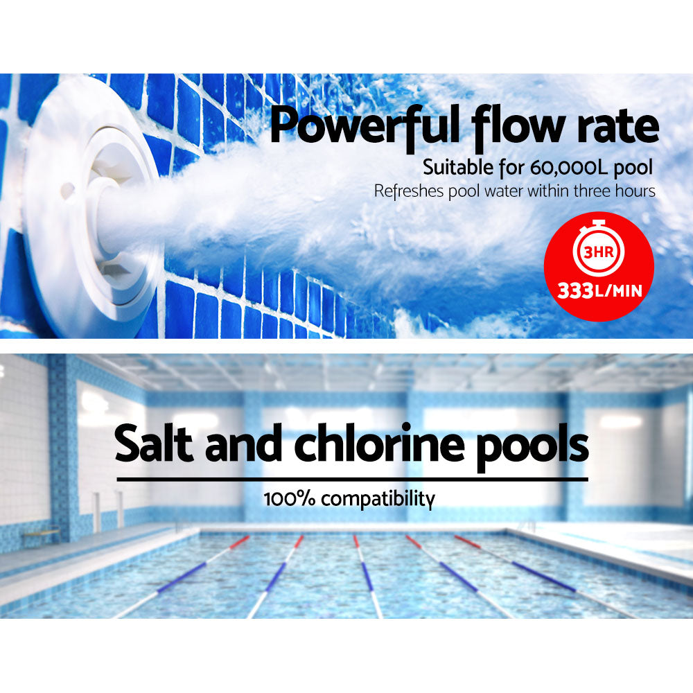 Giantz Pool Pump Swimming Water Pump 2000W Max. 2.7HP Circulation Filter Electric Spa PUMP-POOL-MAX2000