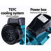 Giantz Peripheral Water Pump Garden Boiler Car Wash Auto Irrigation House QB60 PUMP-QB60-IT-BU