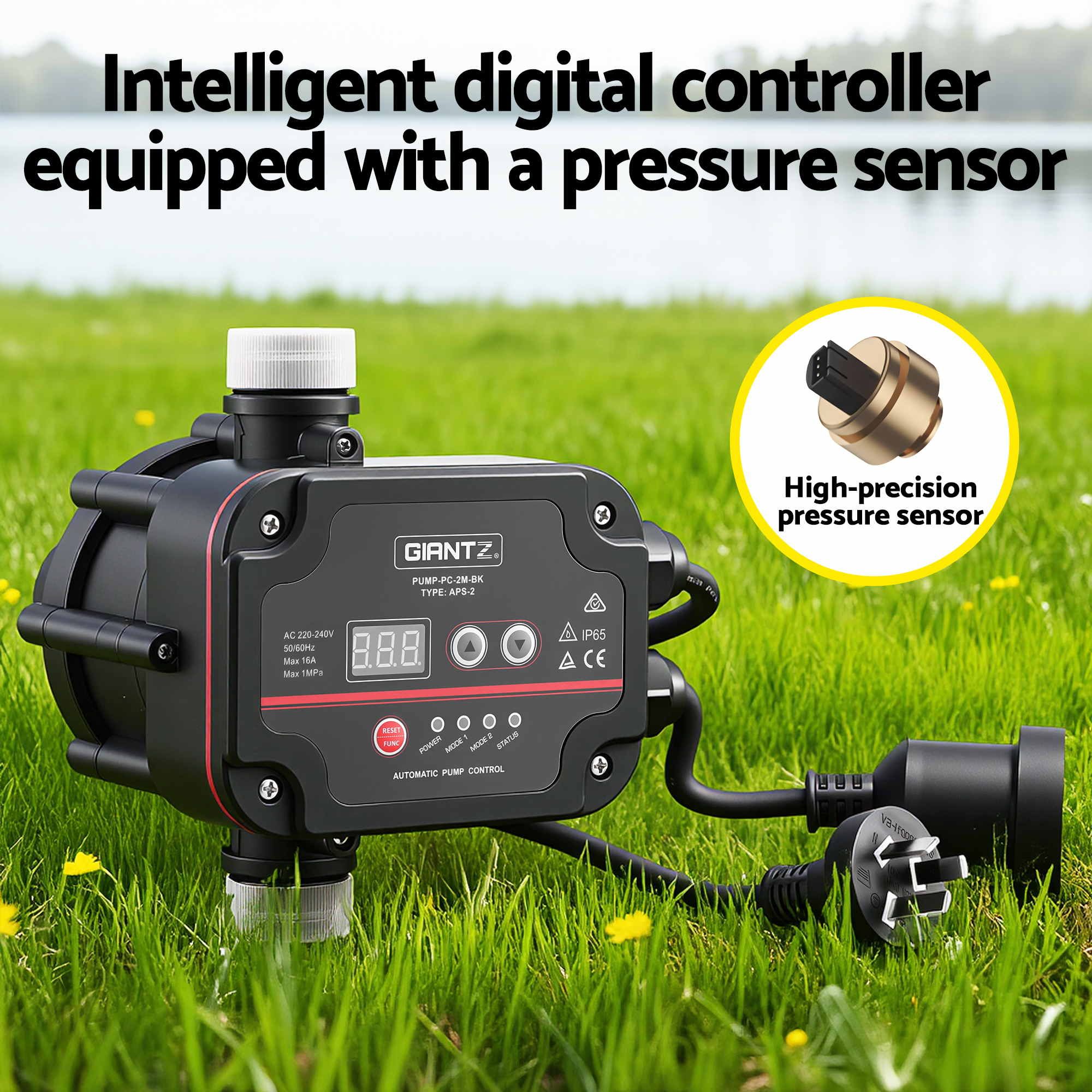 Giantz Peripheral Water Pump Automatic Controller Clean Garden Rain Tank 0.5HP