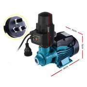 Giantz Peripheral Water Pump Garden Boiler Car Wash Auto Irrigation QB60 Black PUMP-QB60-IT-BU-TPC
