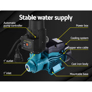 Giantz Peripheral Water Pump Garden Boiler Car Wash Auto Irrigation QB60 Black PUMP-QB60-IT-BU-TPC