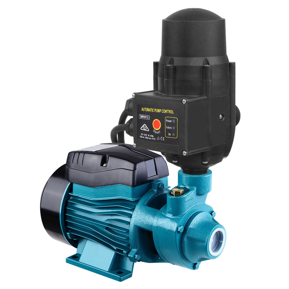 Giantz Peripheral Water Pump Garden Boiler Car Wash Auto Irrigation QB60 Black PUMP-QB60-IT-BU-TPC