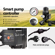 Giantz Auto Peripheral Pump Clean Water Garden Boiler Car Wash Irrigation QB60 PUMP-QB60-TPC