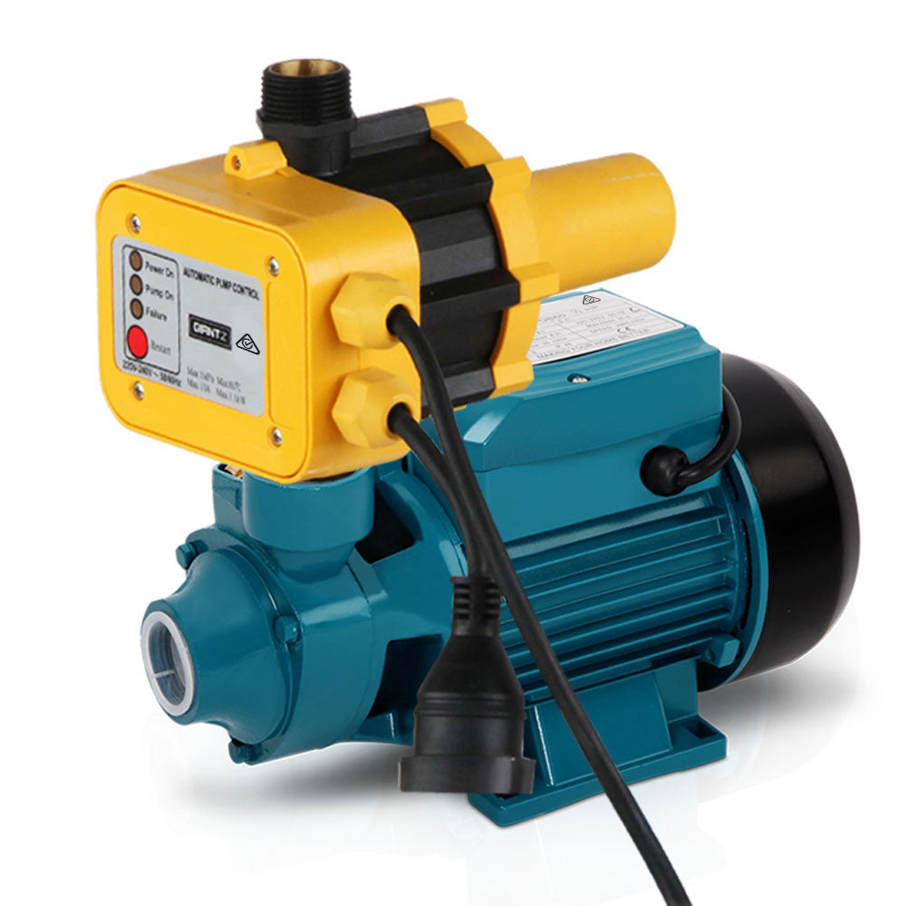 Giantz Peripheral Pump Auto Controller Clean Water Garden Farm Rain Irrigation PUMP-QB60-YEL