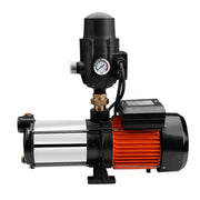 Giantz 1800W Max 5-Stage Garden Water Pump High Pressure Irrigation Booster Pump, Automatic Multi-Stage External Sprinkler Pump for Rainwater Tank Transfer, Home Farm Lawn, Black