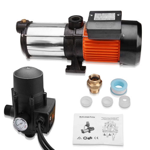 Giantz 1800W Max 5-Stage Garden Water Pump High Pressure Irrigation Booster Pump, Automatic Multi-Stage PUMP-ST5-1800W-TPC