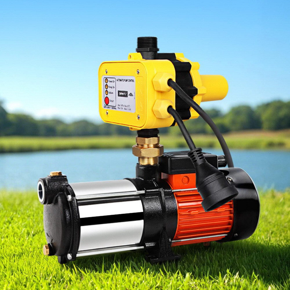 Giantz 1800W Max 5-Stage Garden Water Pump High Pressure Irrigation Booster Pump, Automatic Multi-Stage PUMP-ST5-1800W-YEL