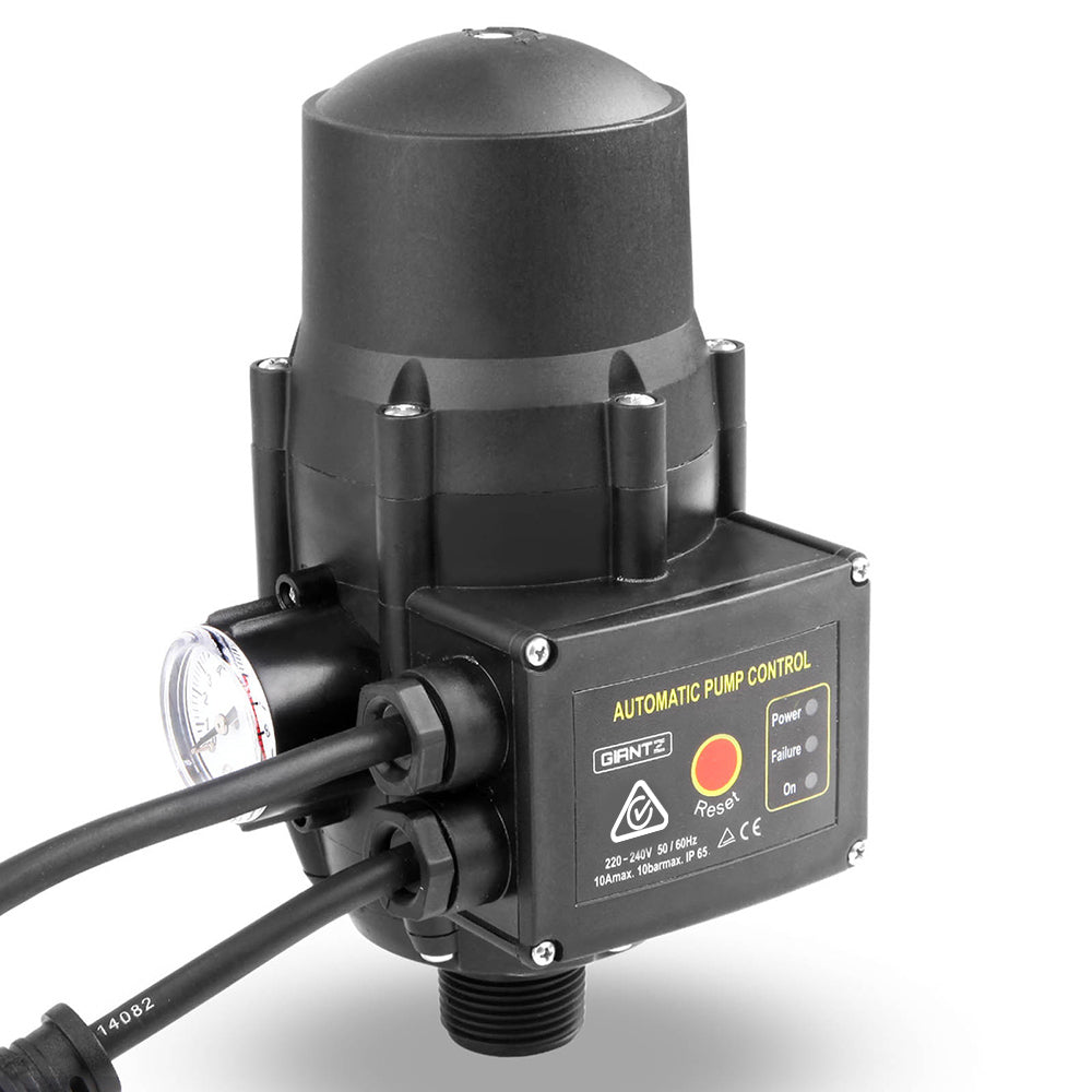 Giantz Garden Water Pump High Pressure 2500W Max 5-Stage Tank Irrigation Transfer Booster Pump Black PUMP-ST5-25-OG-TPC