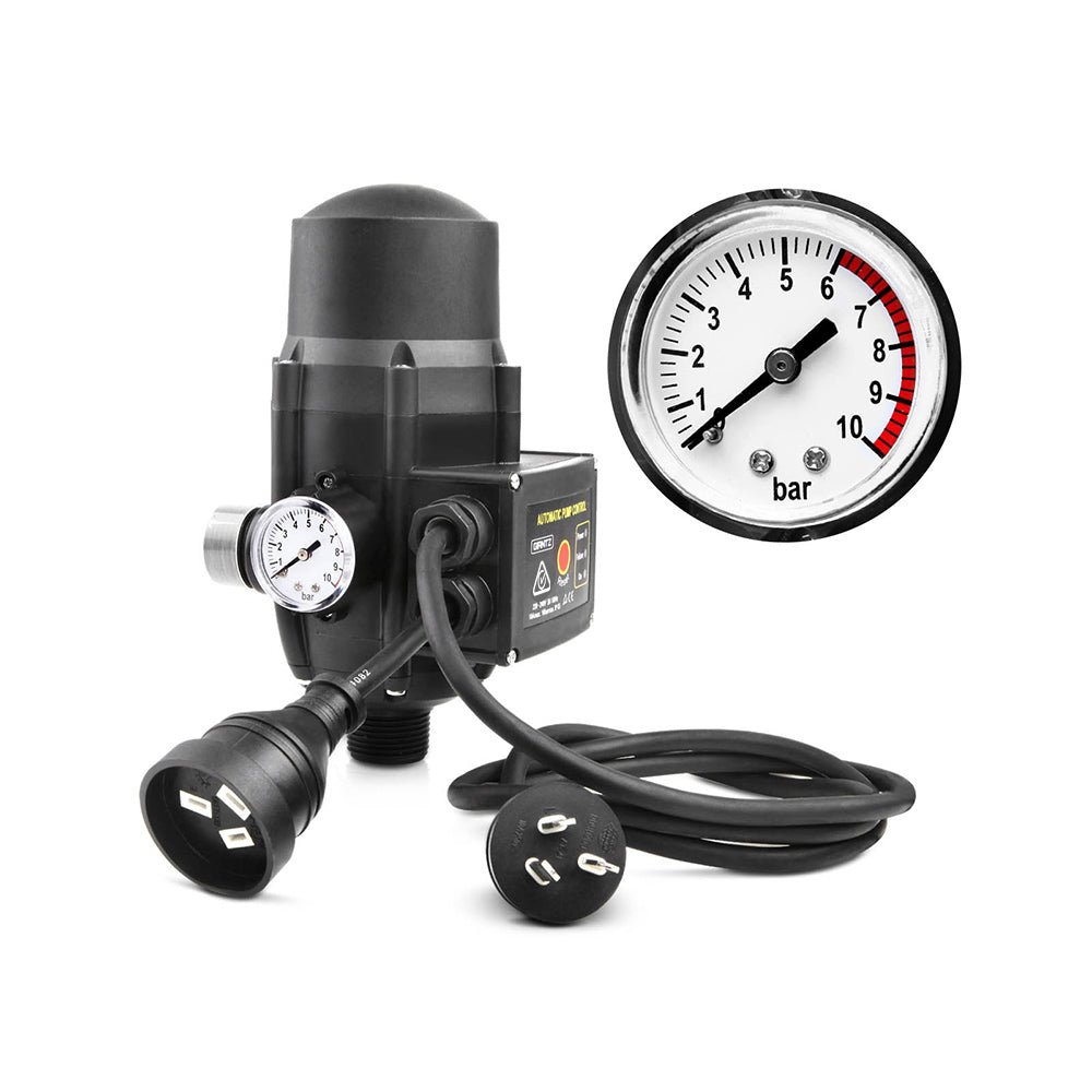 Giantz Garden Water Pump High Pressure 2500W Max 5-Stage Tank Irrigation Transfer Booster Pump Black PUMP-ST5-25-OG-TPC