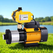 Giantz Garden Water Pump High Pressure 2000W Max 5 Stage Tank Irrigation Transfer Booster Yellow PUMP-ST5-SS-OG-YEL