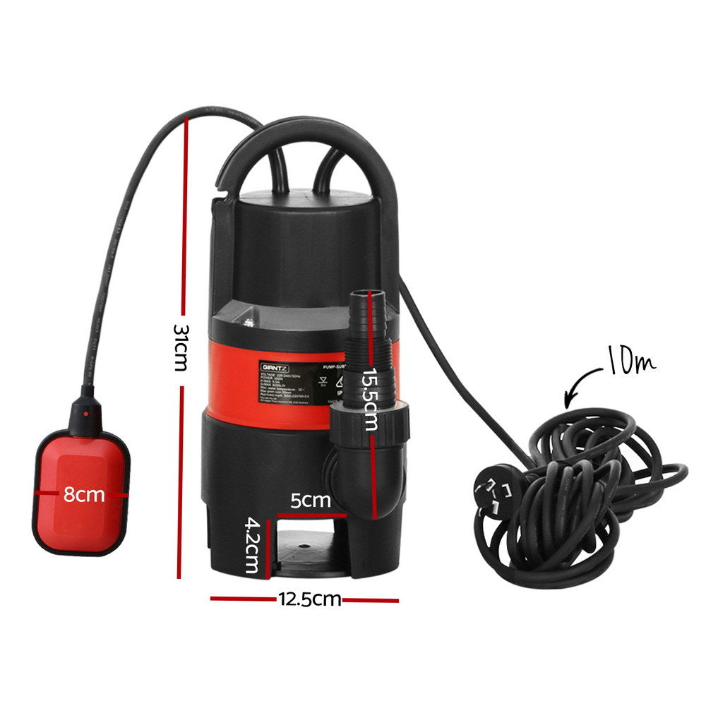 Giantz Garden Submersible Pump 400W Dirty Water Bore Tank Well Steel Sewerage PUMP-SUBM-400