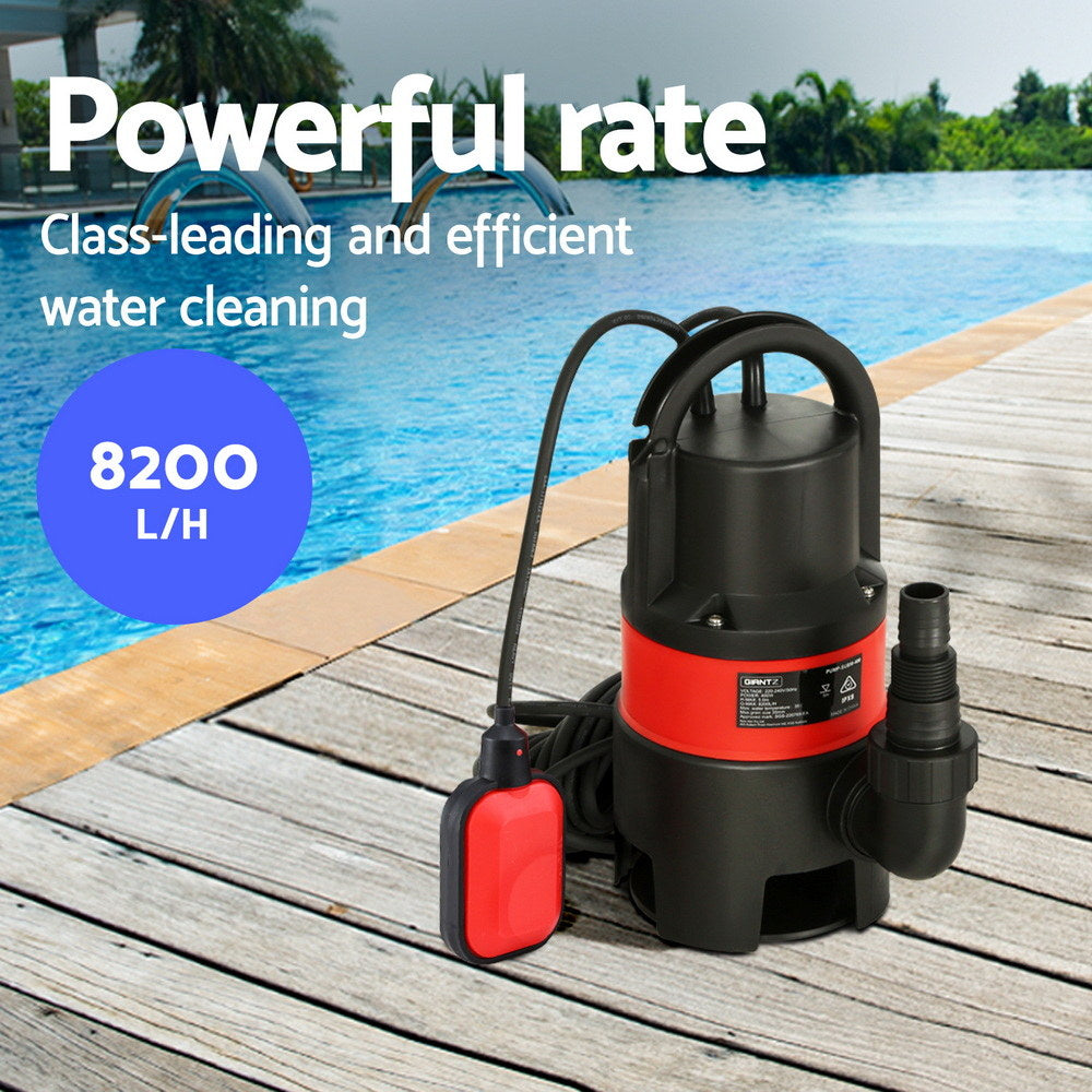 Giantz Garden Submersible Pump 400W Dirty Water Bore Tank Well Steel Sewerage PUMP-SUBM-400