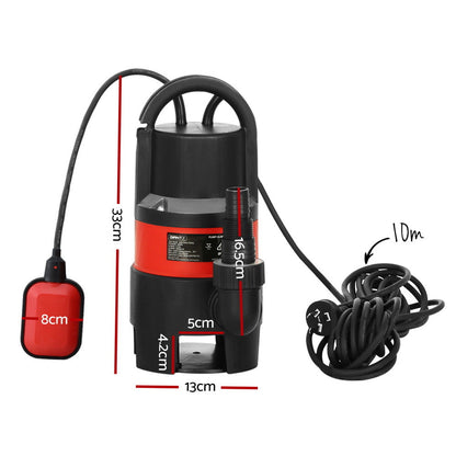Giantz 750W Water Pump Dirty Submersible Sump Swim Pool Flooding Pond Clean PUMP-SUBM-750