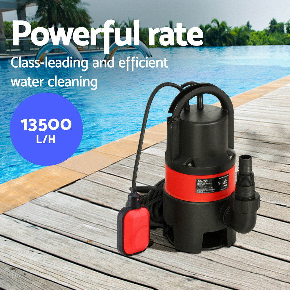 Giantz 750W Water Pump Dirty Submersible Sump Swim Pool Flooding Pond Clean PUMP-SUBM-750