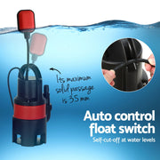 Giantz 750W Water Pump Dirty Submersible Sump Swim Pool Flooding Pond Clean PUMP-SUBM-750