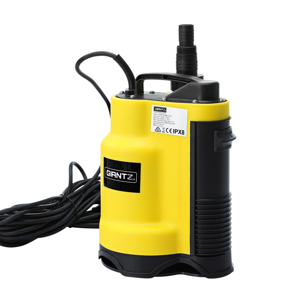 Giantz Garden Water Submersible Pump 400W Dirty Bore Sewerage Tank Well Steel PUMP-SUBM-Y-400