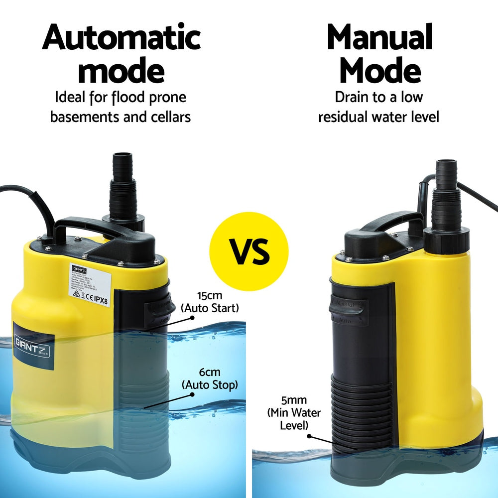 Giantz Garden Water Submersible Pump 400W Dirty Bore Sewerage Tank Well Steel PUMP-SUBM-Y-400