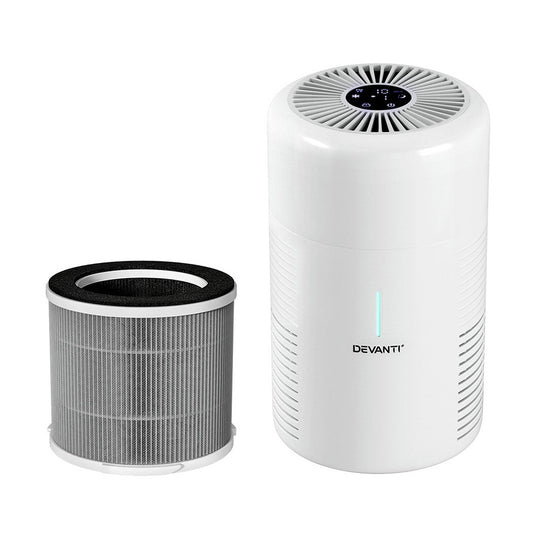 Devanti Air Purifier 3-layer HEPAh11 Filter Home Freshener Carbon PM2.5 Remover PURI-D-300A-FT