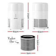Devanti Air Purifier 3-layer HEPAh11 Filter Home Freshener Carbon PM2.5 Remover PURI-D-300A-FT