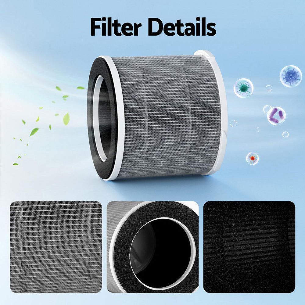 Devanti Air Purifier 3-layer HEPAh11 Filter Home Freshener Carbon PM2.5 Remover PURI-D-300A-FT
