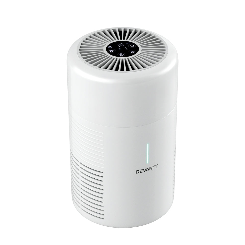 Devanti Air Purifier HEPA Filter Home Purifiers Dust Sensor PM2.5 Remover PURI-D-300A-WH