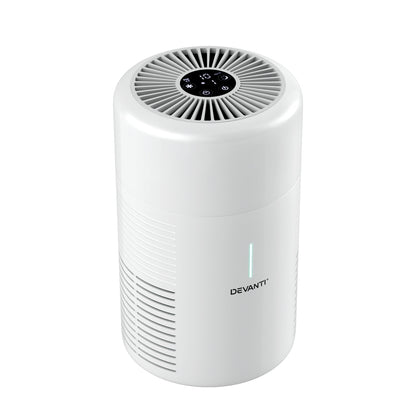 Devanti Air Purifier HEPA Filter Home Purifiers Dust Sensor PM2.5 Remover PURI-D-300A-WH